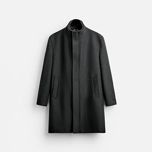 ZARA Coat with Detachable Collar